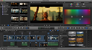 Captura de pantalla del programa Final Cut Pro X